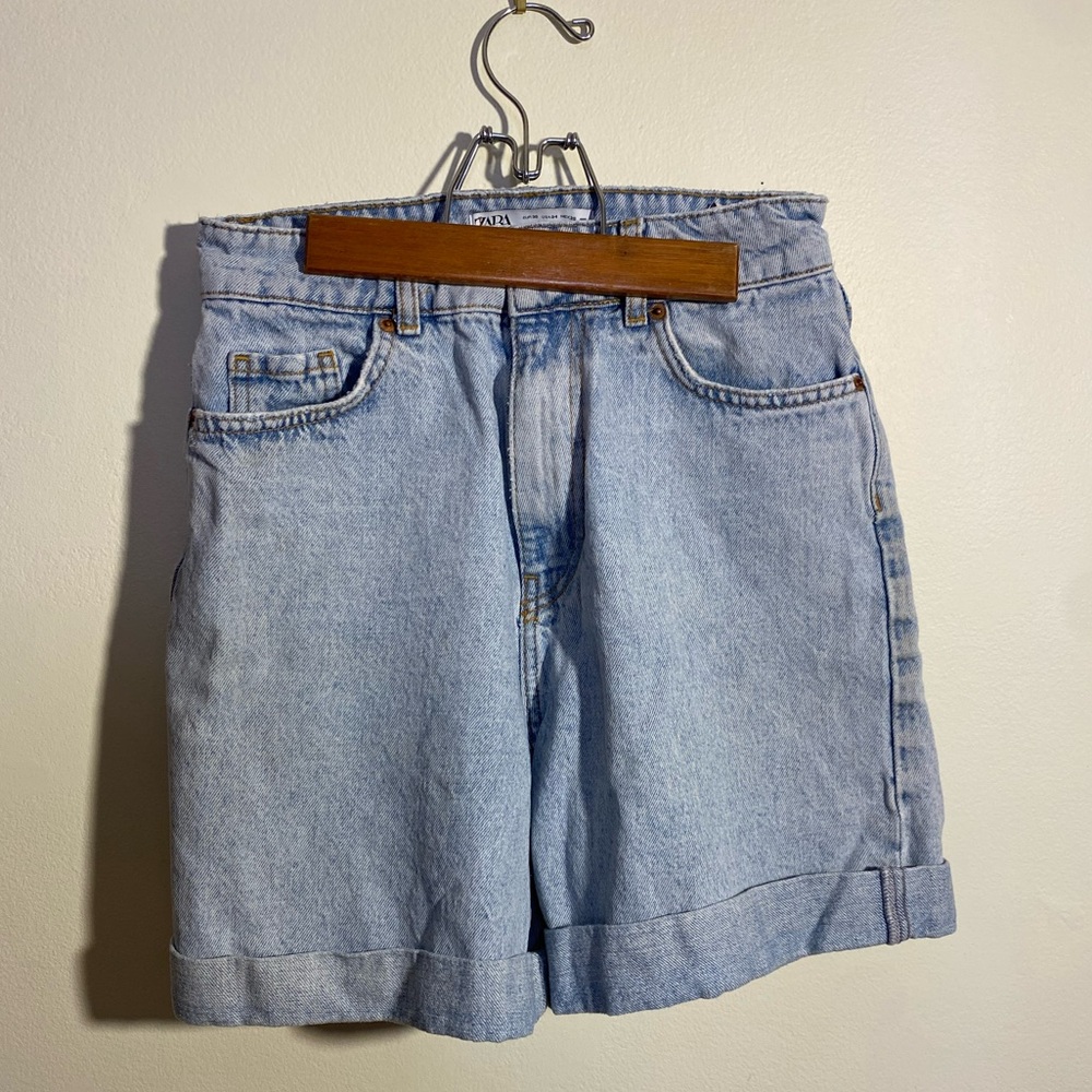 Women’s High Waisted Denim Mom Short
